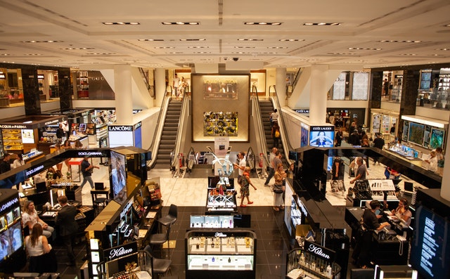 Tapizados en centros comerciales