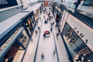 Tapizados en centros comerciales